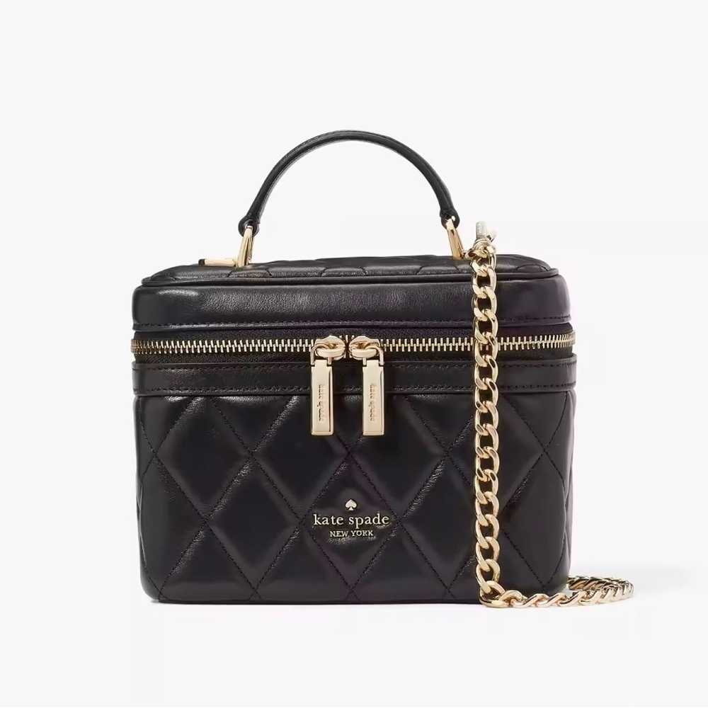 Kate Spade Carey Trunk Quilted Crossbody Purse.